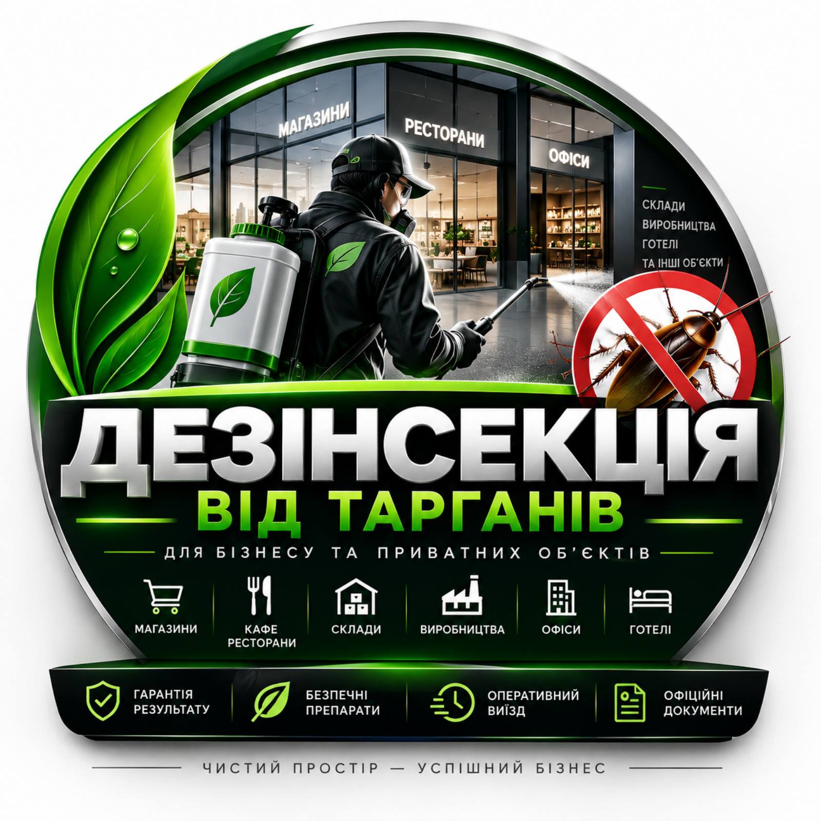 Уничтожение тараканов